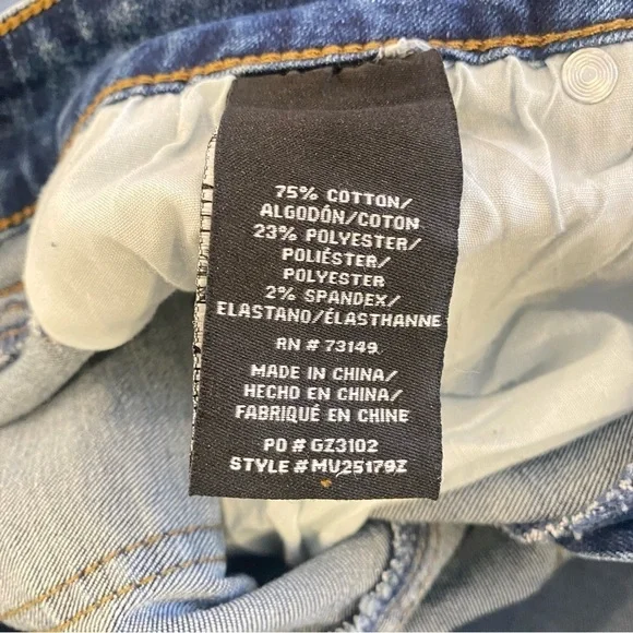 One 5 One women's size 6 (28) distressed mid rise splatter skinny denim jeans - Picture 6 of 6